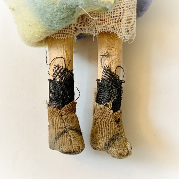 VTG Native American Indian Skookum Style Stuffed Blanket Wrap Doll - Picture 12 of 12